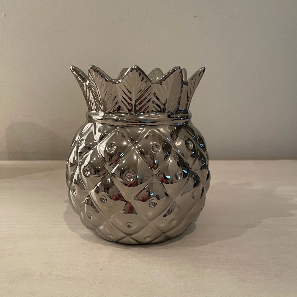 Silver Pineapple Jar